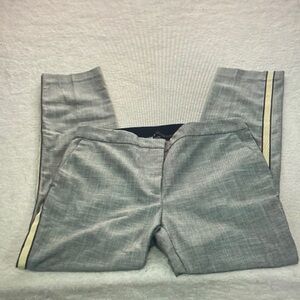 Men's Gray Dress Pants with Side Stripe